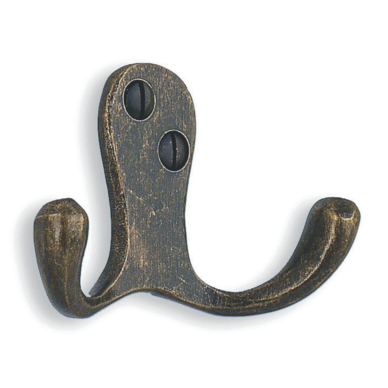 Beslagsboden 246 Krok Dobbel Antikk messing Beslagsboden Knagger hus SM-BA246