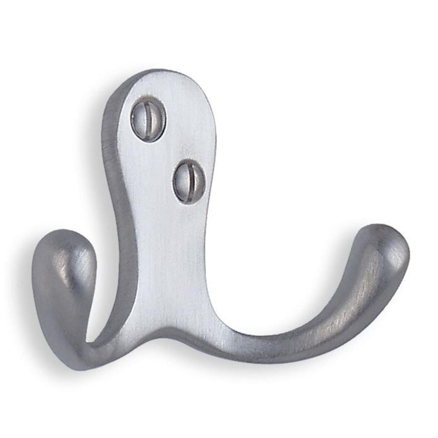 Beslagsboden 246 Krok Dobbel Børstet krom Beslagsboden Knagger hus SM-BK246M