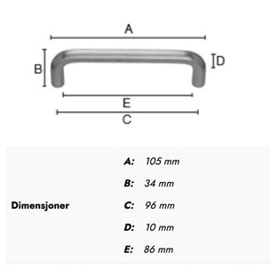 Beslagsboden 265 Håndtak