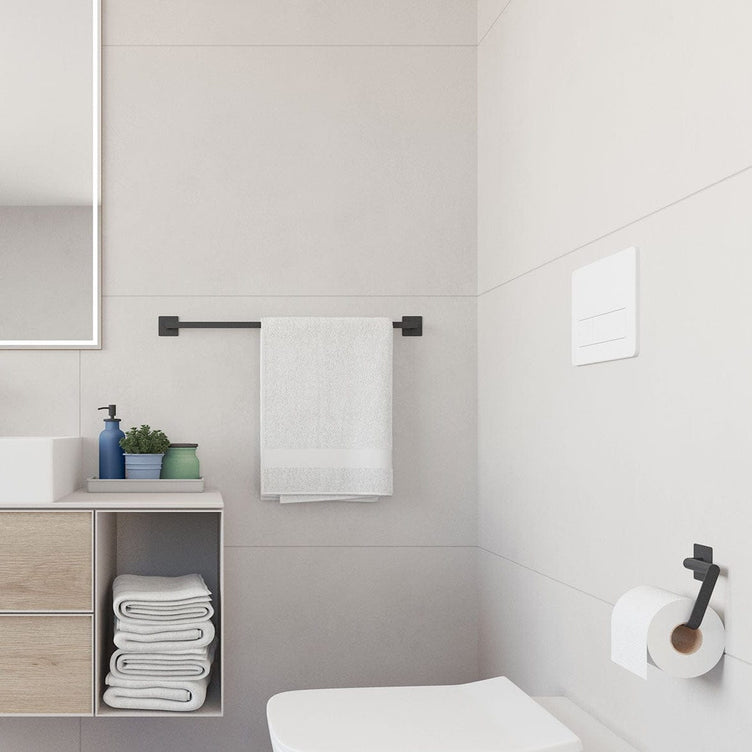 Beslagsboden Cube 4464 enkel håndklestang selvklebende