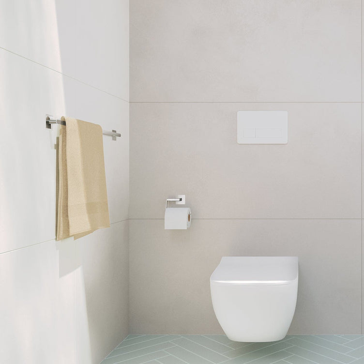 Beslagsboden Cube 4464 enkel håndklestang selvklebende