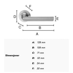 Beslagsboden Design 172 Ytterdørvridere