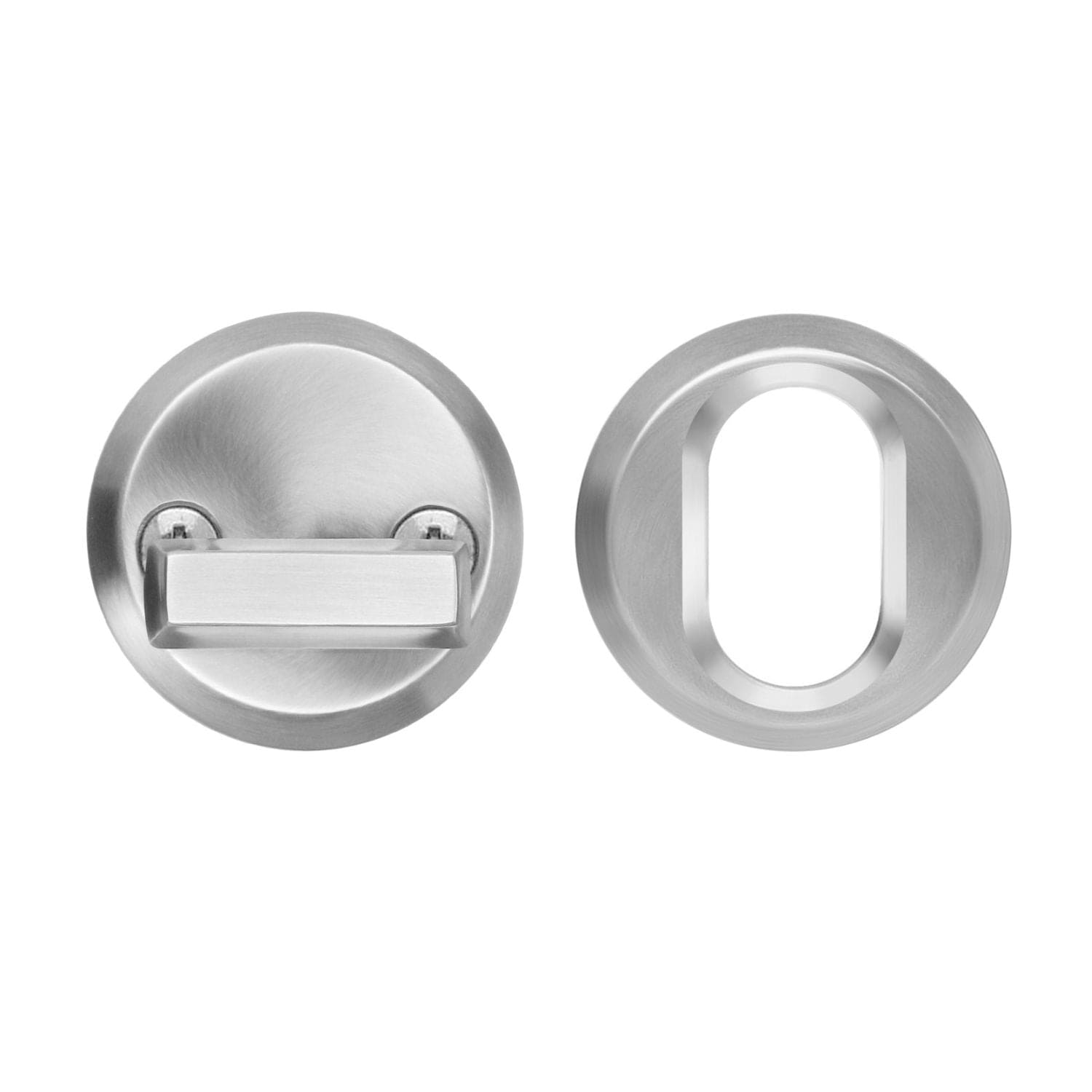 Beslagsboden Design 197 Sylindervrider og Universalring Børstet stål Beslagsboden Dørhåndtak ytterdør SM-B197S