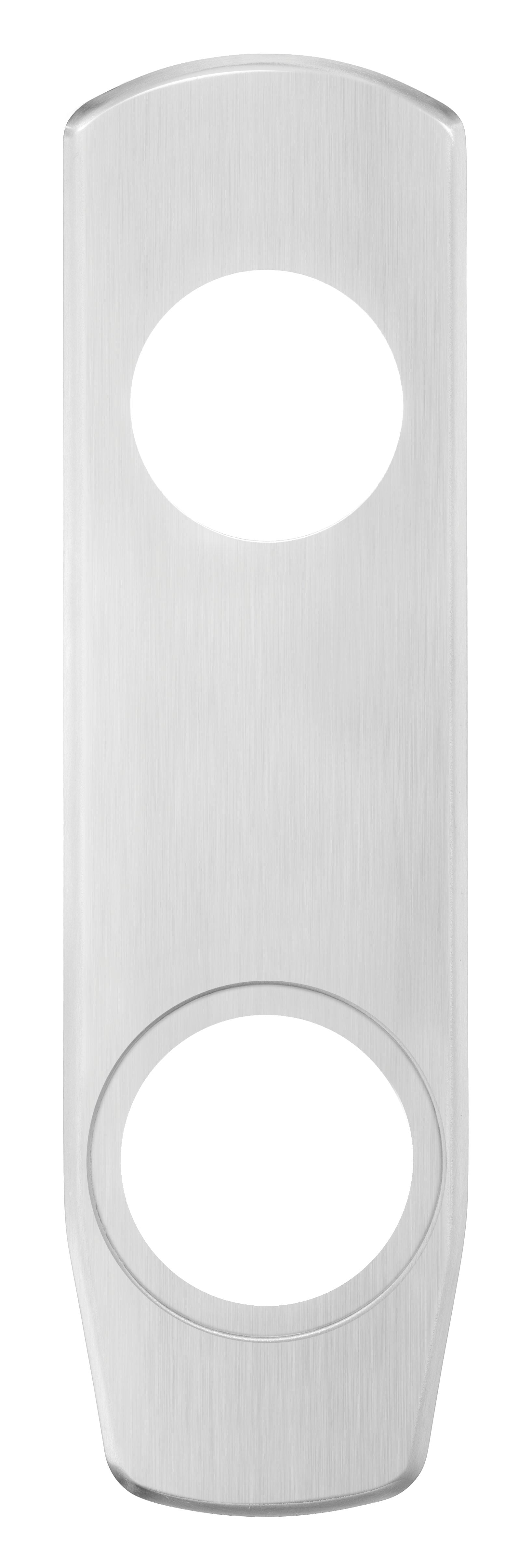 Beslagsboden Design 731 Langskilt Børstet stål Beslagsboden Dørhåndtak ytterdør SM-B731