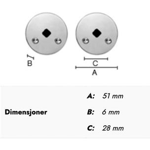 Beslagsboden Design 801 Nøkkelskilt