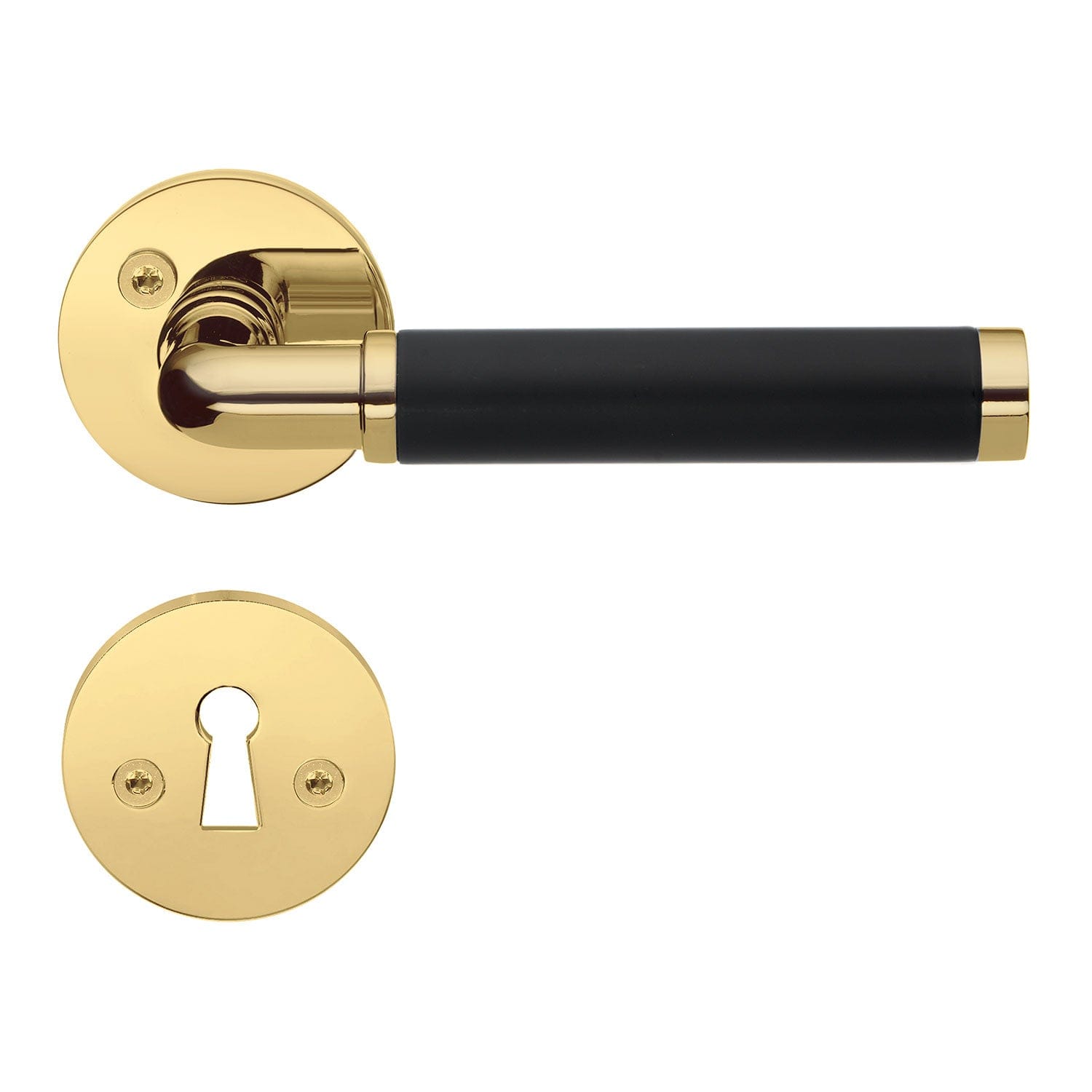 Beslagsboden Design 843 Innedørvridere Messing/svart Beslagsboden Dørhåndtak innerdør SM-B843BPN