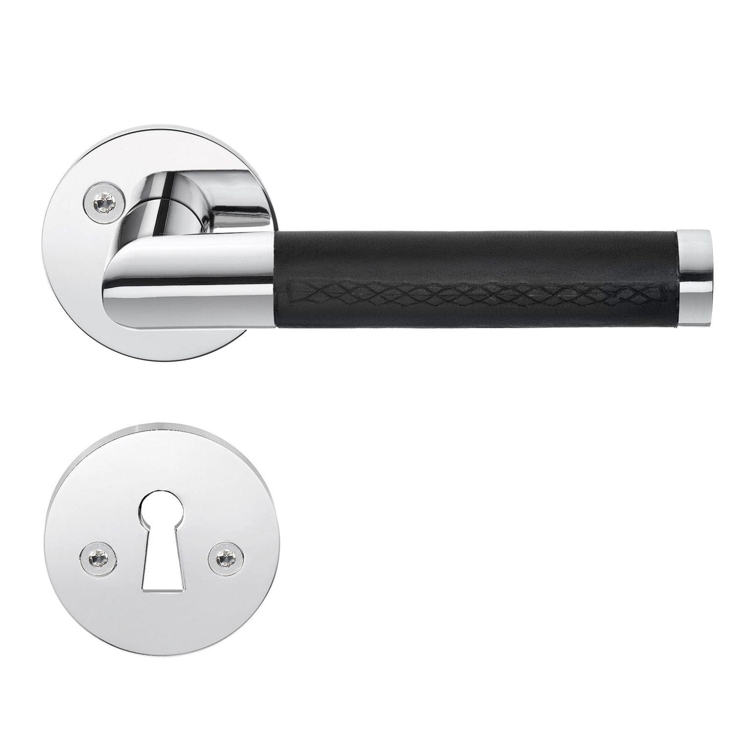 Beslagsboden Design 858/859 Innedørvridere Krom/svart Beslagsboden Dørhåndtak innerdør SM-B858KN