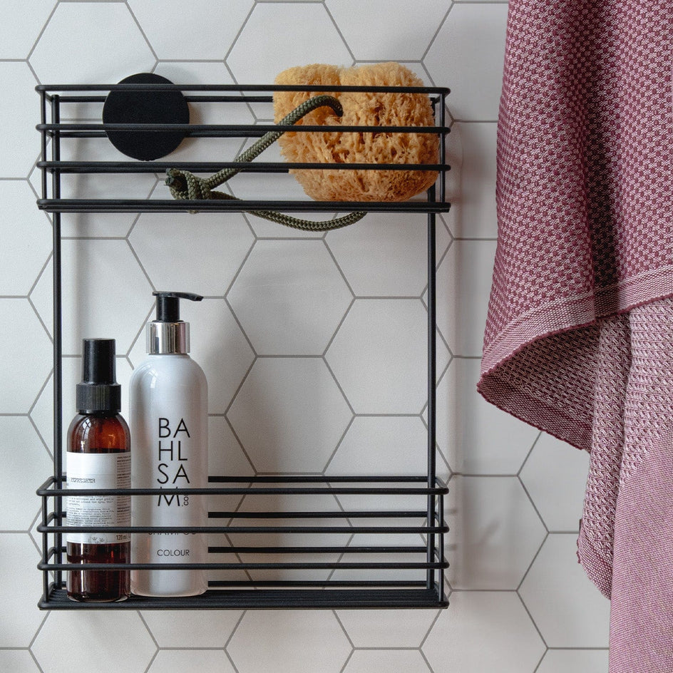 Beslagsboden Dusjkurv i 2 Plan selvklebende Beslagsboden Dusjhylle