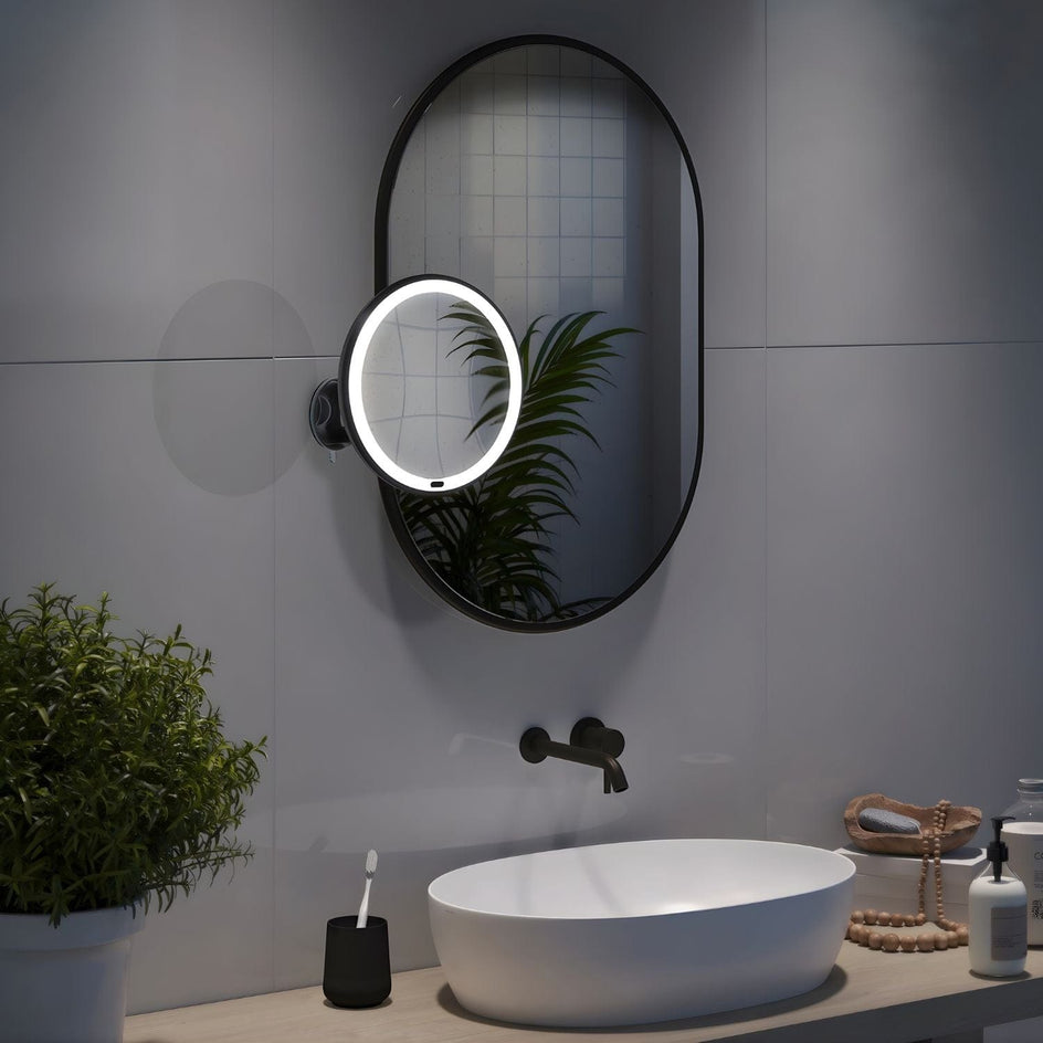 Beslagsboden Glow 630 Sminkespeil LED med sugekopp Beslagsboden Sminkespeil