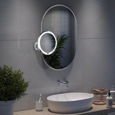 Beslagsboden Glow 630 Sminkespeil LED med sugekopp