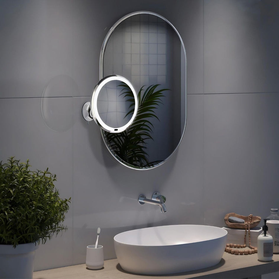 Beslagsboden Glow 630 Sminkespeil LED med sugekopp Beslagsboden Sminkespeil