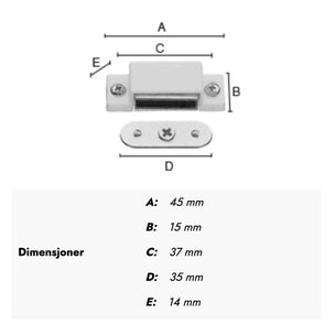 Beslagsboden Magnetlås