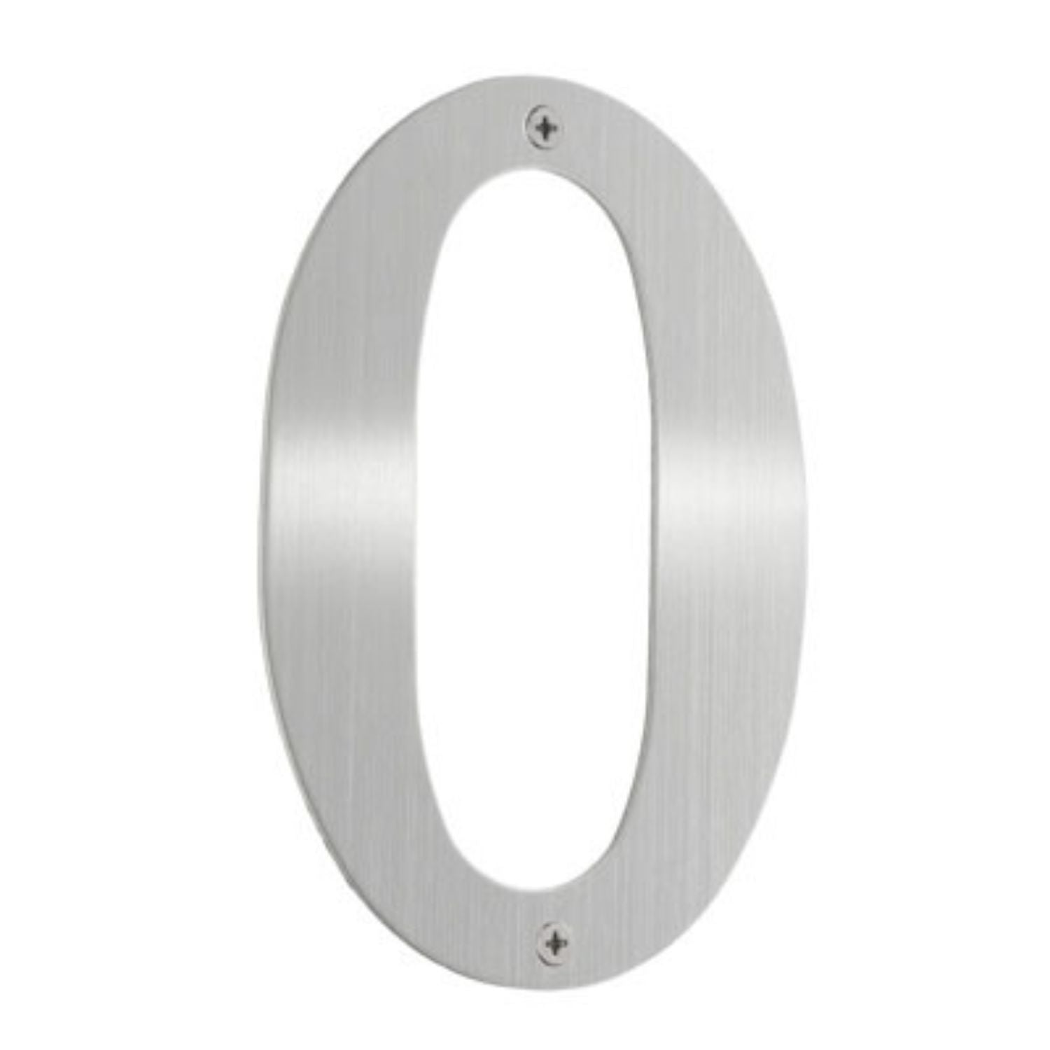Beslagsboden Rustfri Husnummer H15cm Børstet stål / 0 Beslagsboden Husnummer SM-B940