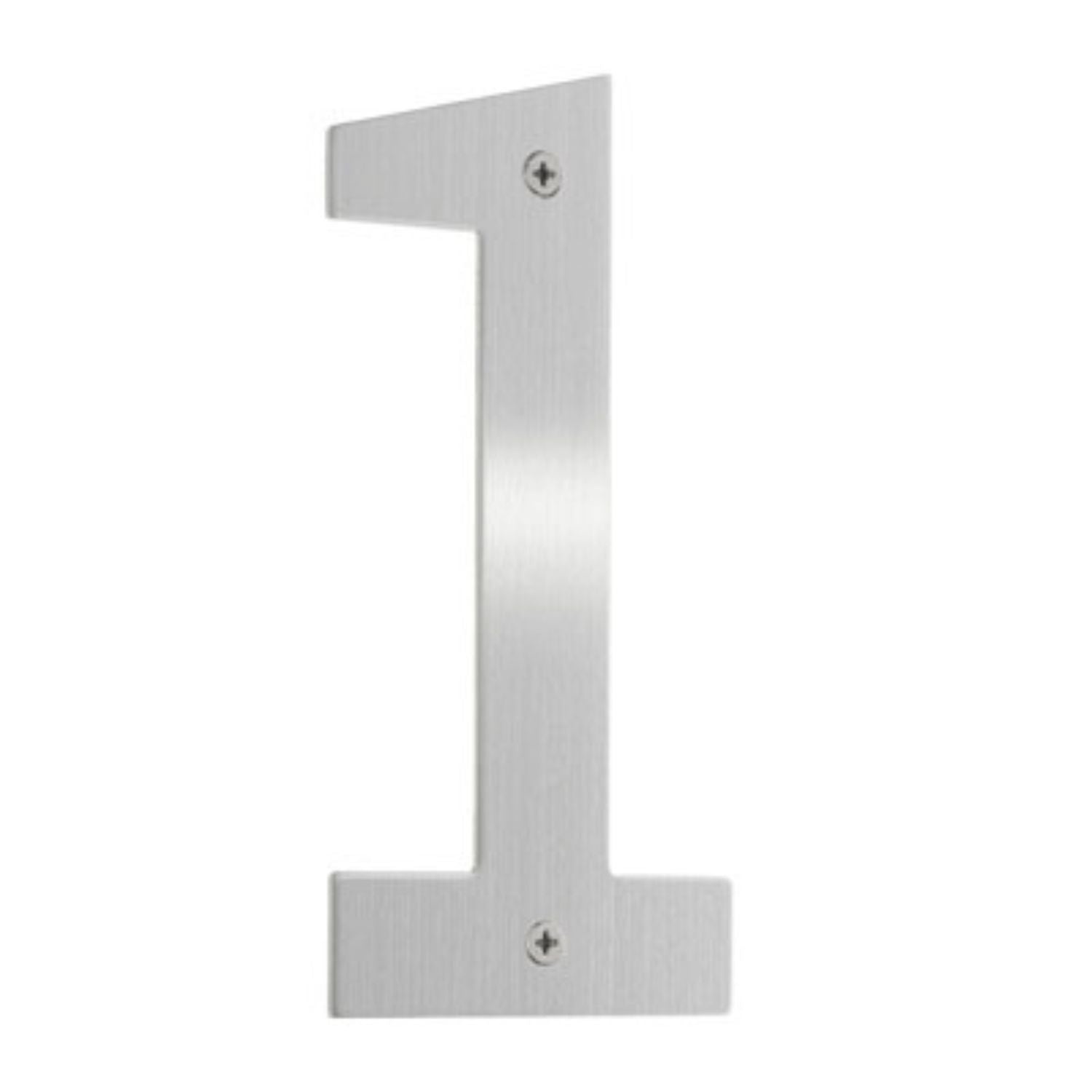 Beslagsboden Rustfri Husnummer H15cm Børstet stål / 1 Beslagsboden Husnummer SM-B941