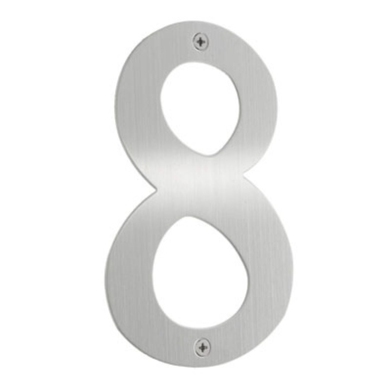 Beslagsboden Rustfri Husnummer H15cm Børstet stål / 8 Beslagsboden Husnummer SM-B948