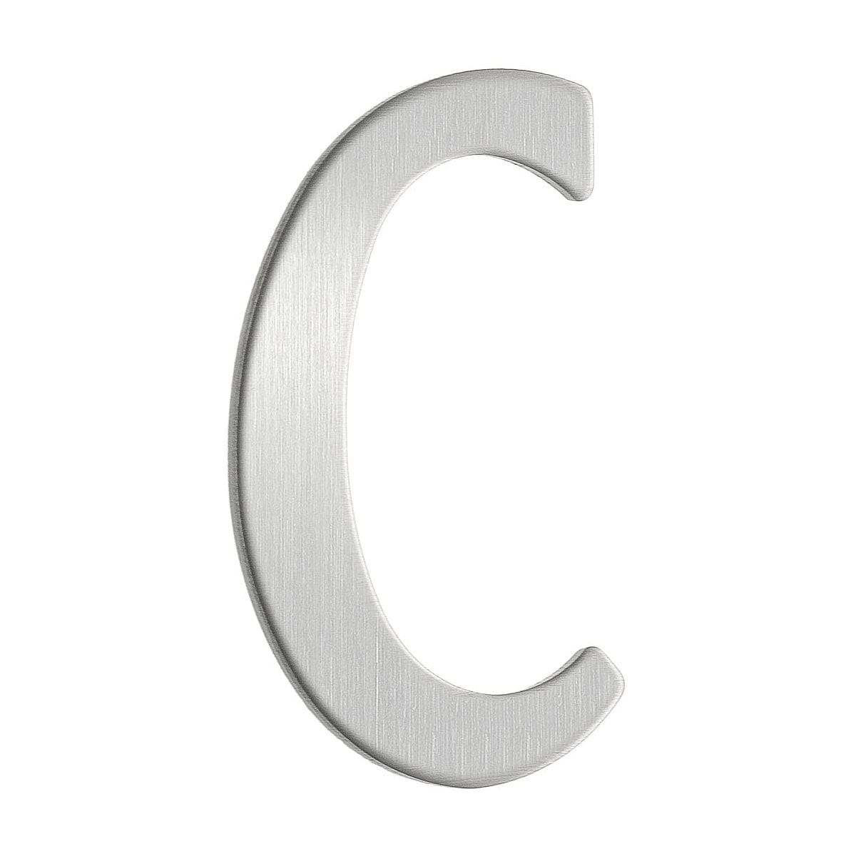 Beslagsboden Rustfri Postkassebokstav Børstet stål / C Beslagsboden Postkassenummer SM-B992