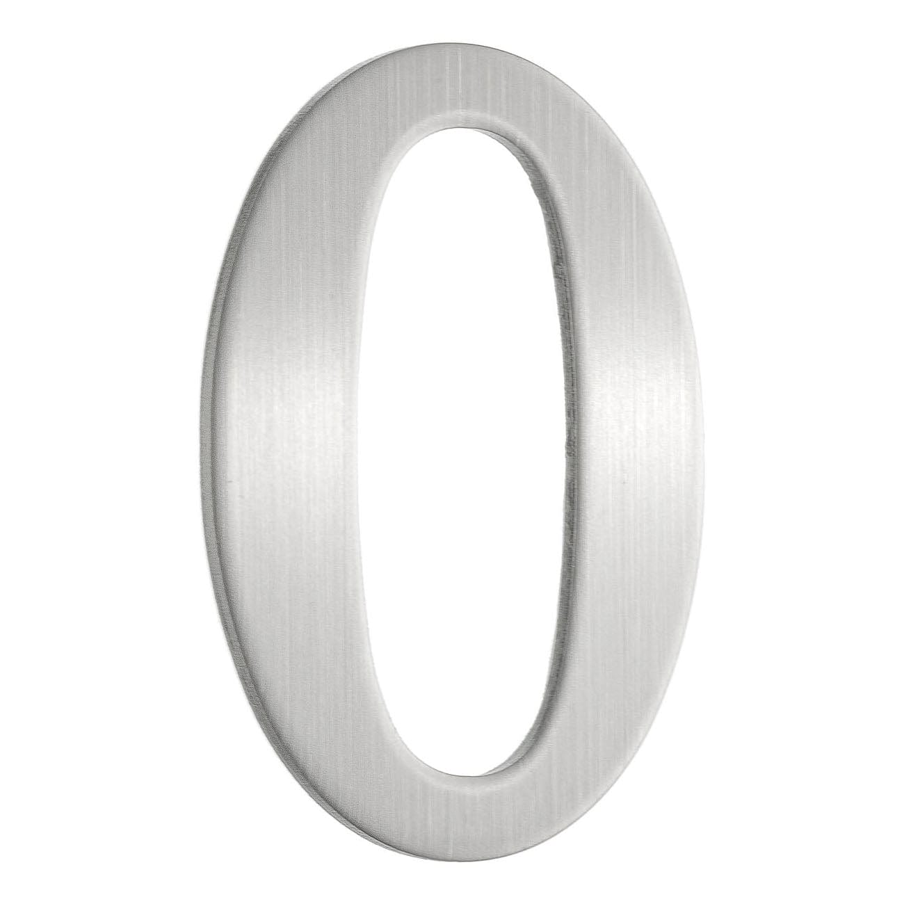 Beslagsboden Rustfri Postkassenummer H5cm Børstet messing / 0 Beslagsboden Postkassenummer SM-B980