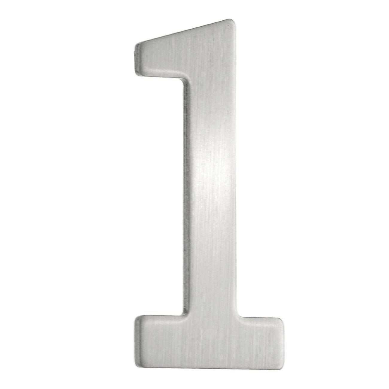 Beslagsboden Rustfri Postkassenummer H5cm Børstet messing / 1 Beslagsboden Postkassenummer SM-B981