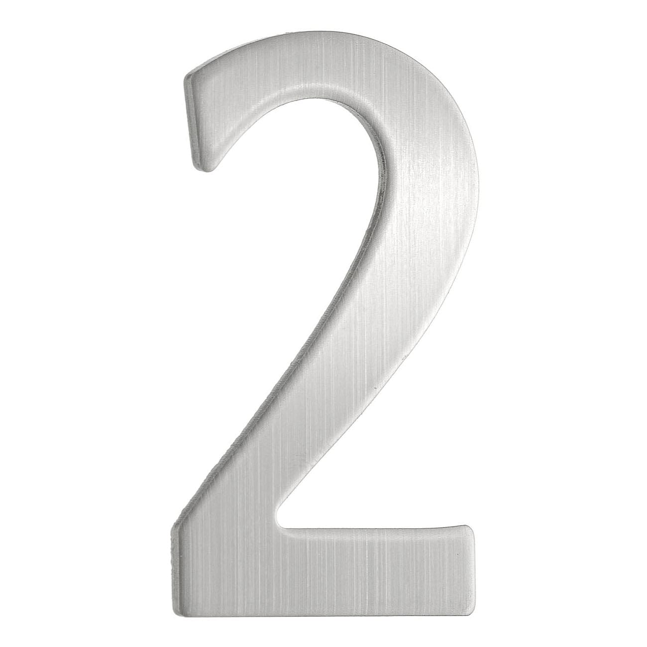 Beslagsboden Rustfri Postkassenummer H5cm Børstet messing / 2 Beslagsboden Postkassenummer SM-B982