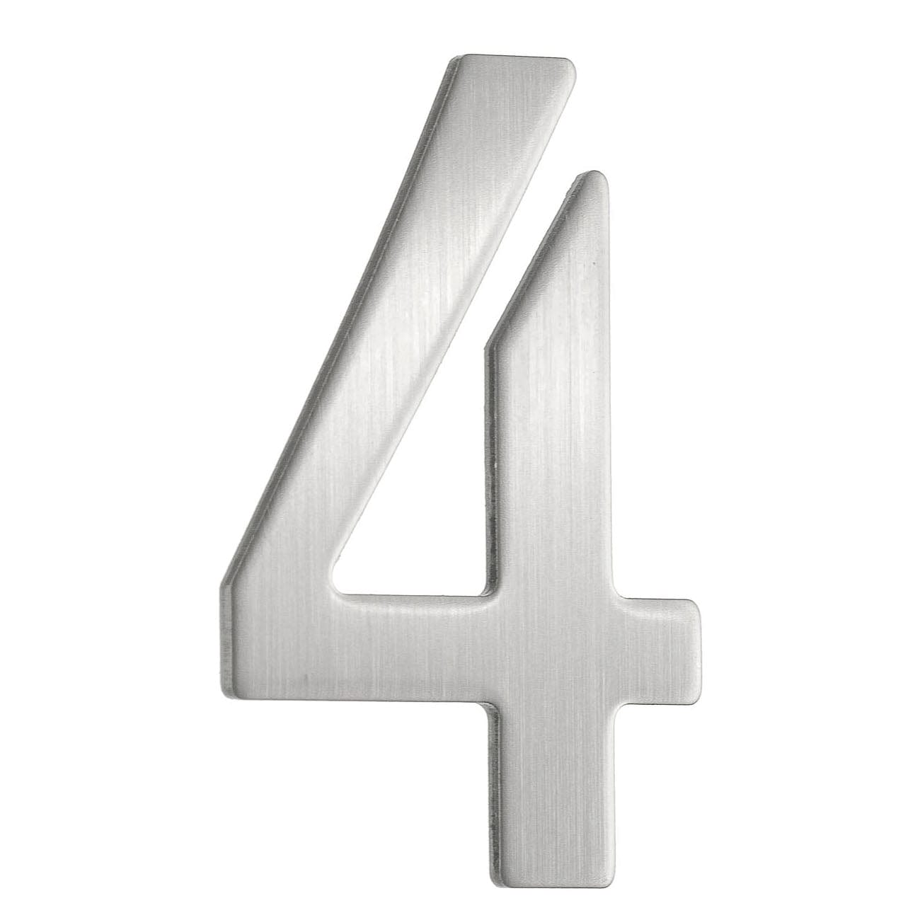 Beslagsboden Rustfri Postkassenummer H5cm Børstet messing / 4 Beslagsboden Postkassenummer SM-B984