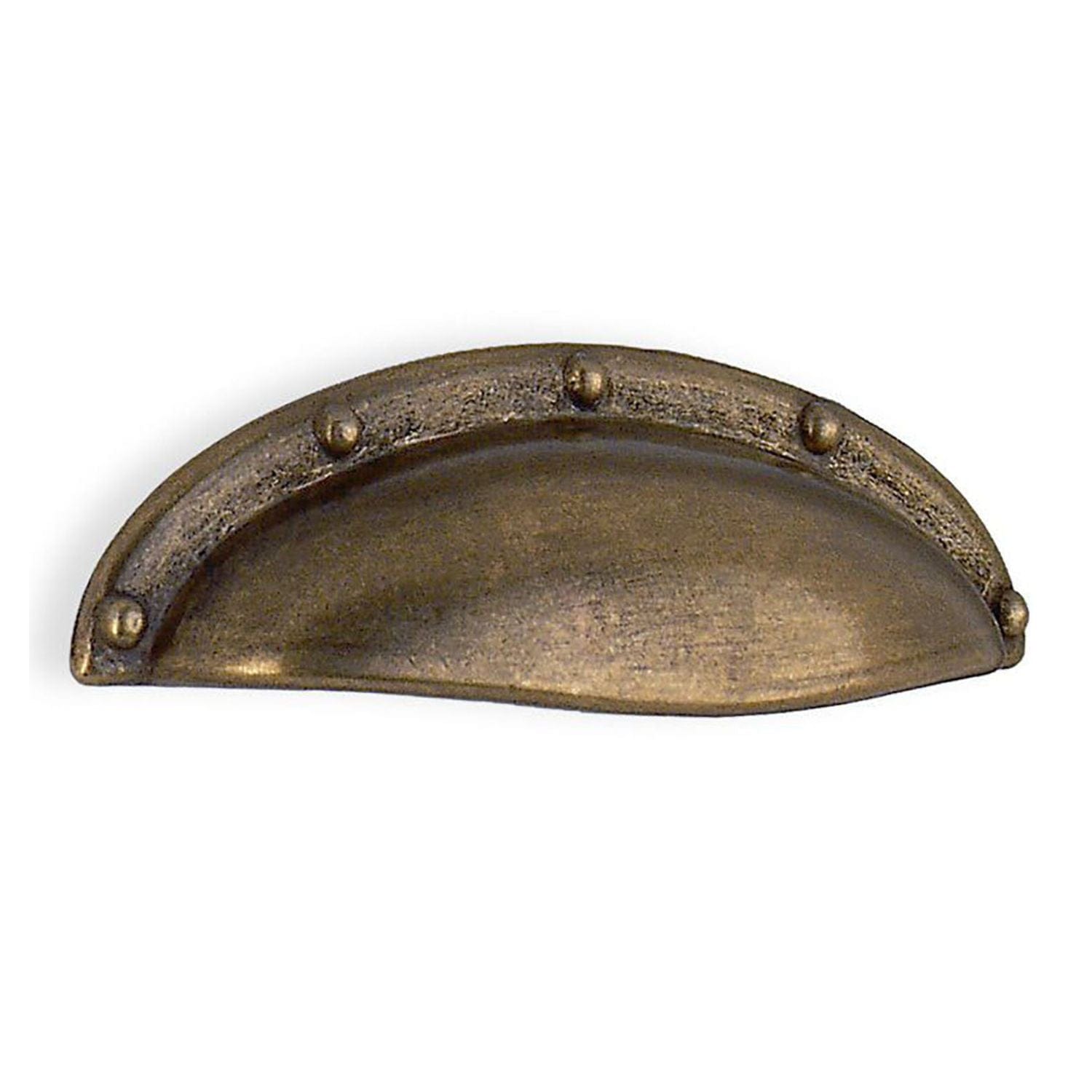 Beslagsboden Skålhåndtak 64mm Antikk messing Beslagsboden Knotter og håndtak SM-B570