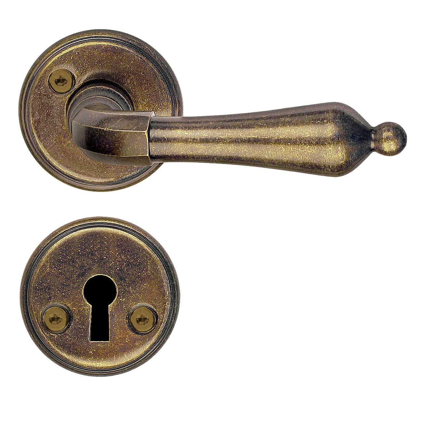 Beslagsboden Spar 250 Innedørvridere Antikk messing Beslagsboden Dørhåndtak innerdør SM-B250ANS