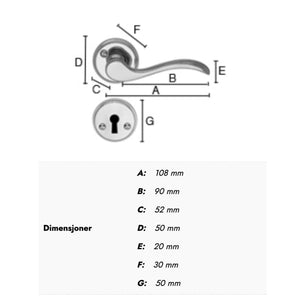 Beslagsboden Spar 276 Innedørvridere