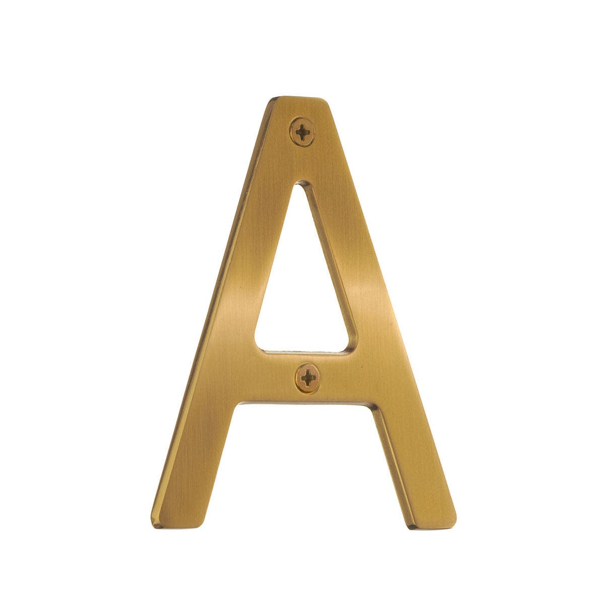 Beslagsboden Villa Husbokstav Børstet messing / A Beslagsboden Husnummer SM-V010