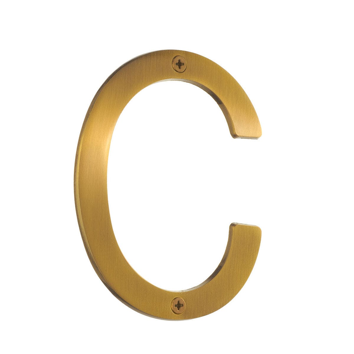 Beslagsboden Villa Husbokstav Børstet messing / C Beslagsboden Husnummer SM-V012