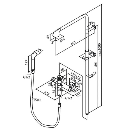 Damixa Apex dusjslange 7360000