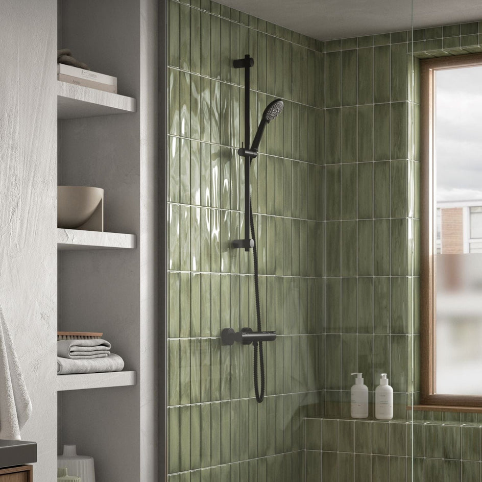 Damixa Core Dusjtermostat og Dusjsett Komplett Svart matt Damixa Dusjsett KO-5937361