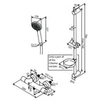 Damixa Core Dusjtermostat og Dusjsett Komplett