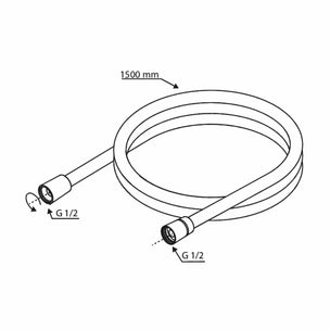Damixa Core Hånddusjslange