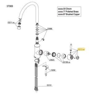 Reservedel: Damixa Hendel for Tradition Kjøkkenarmatur