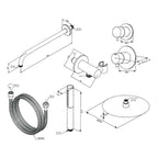 Damixa Iris DS1 Takdusj Innbygging