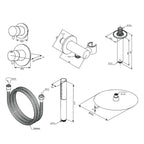 Damixa Iris DS2 Takdusj Innbygging
