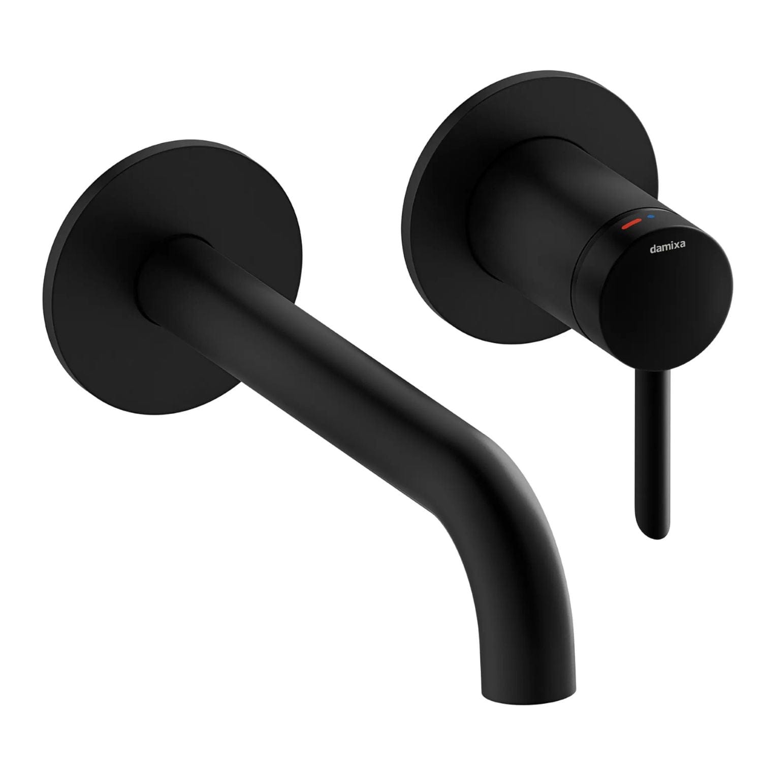 Damixa Iris Servantbatteri Innbygging med Rosett Svart matt / 18cm Damixa Blandebatteri innbygging KO-9162661