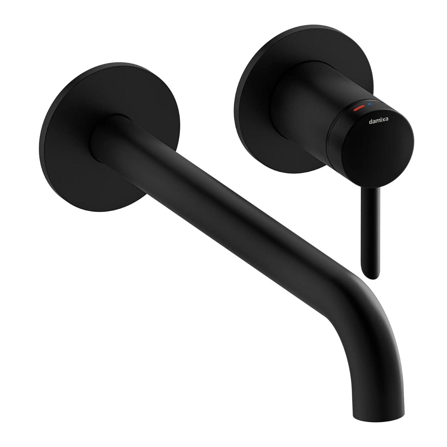 Damixa Iris Servantbatteri Innbygging med Rosett Svart matt / 25cm Damixa Blandebatteri innbygging KO-9161661