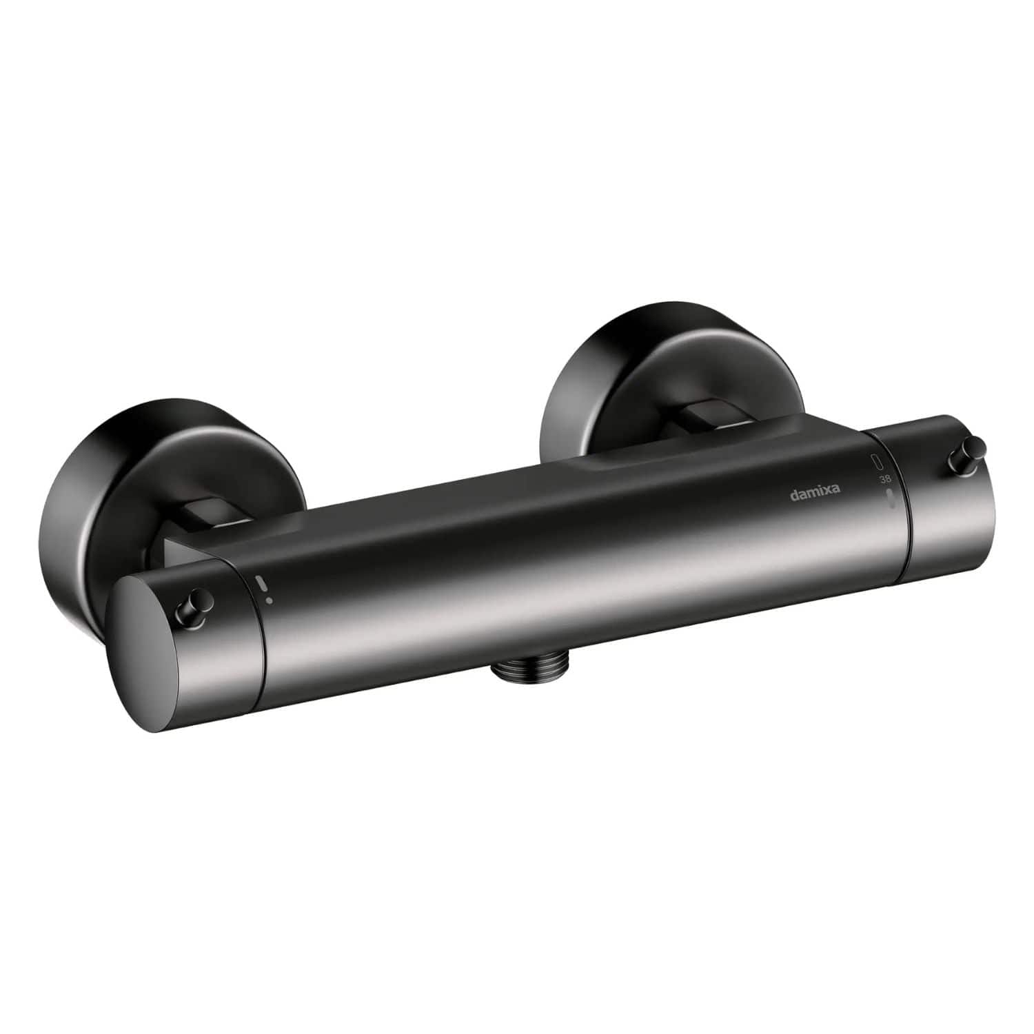 Damixa Iris Termostatkran Børstet grafitt Damixa Badekararmatur KO-9140055