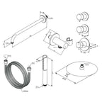 Damixa Iris XS1 Takdusj Innbygging