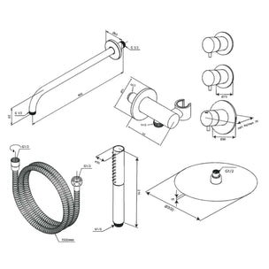 Damixa Iris XS1 Takdusj Innbygging