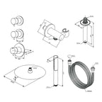 Damixa Iris XS2 Takdusj Innbygging