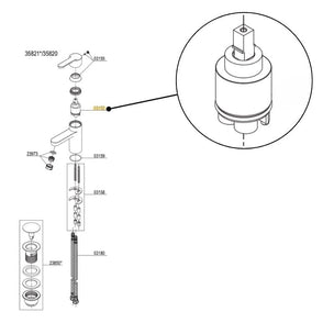 Reservedel: Damixa Keramisk innsats for 35820, 35821, 35823