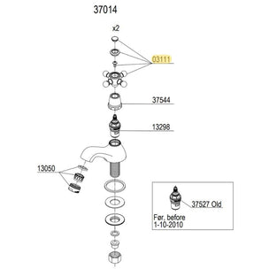 Reservedel: Damixa Komplett ratt med ring og fargemerking