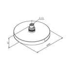 Damixa Kudos Grande Takdusjhode Ø200mm