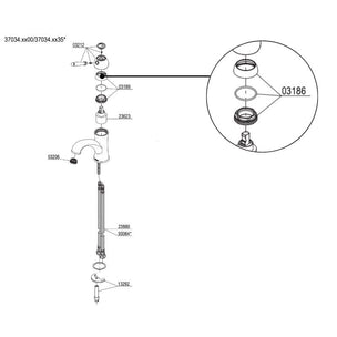 Reservedel: Damixa Pyntekappe hendel Rowan S67 / Tradition 37821 / 37034