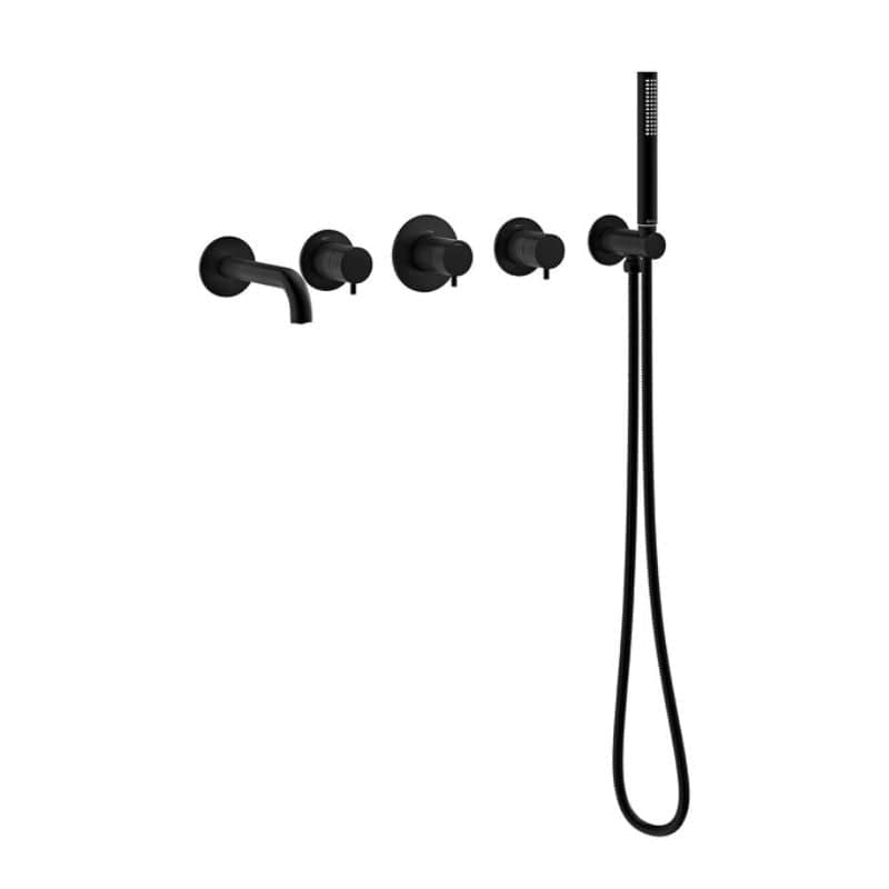 Damixa Silhouet BS 2 Badekararmatur med tut Svart matt Damixa Badekararmatur KO-5705261