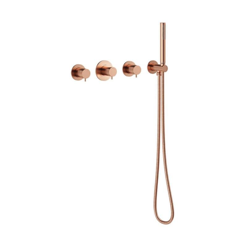 Damixa Silhouet BS 2 Badekararmatur uten tut Børstet kobber Damixa Badekararmatur KO-5705387