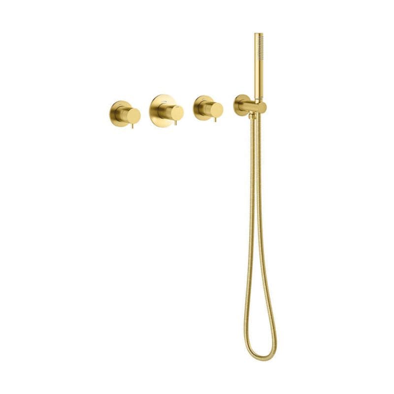 Damixa Silhouet BS 2 Badekararmatur uten tut Børstet messing Damixa Badekararmatur KO-5705379