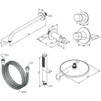 Damixa Silhouet DS 1 for Takdusj Innbygging